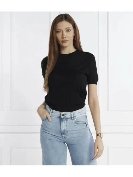 BOSS BLACK De lână pulover Falyssiasi negru