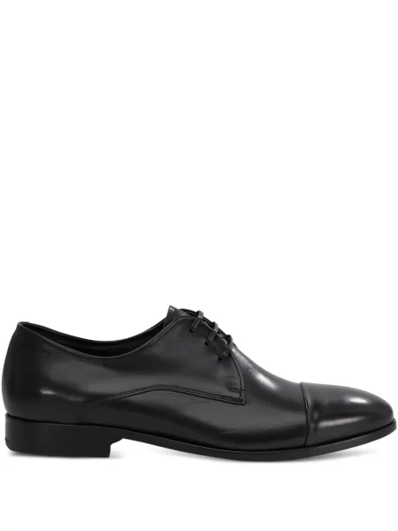 Pantofi derby Fabi cu șireturi din piele negru