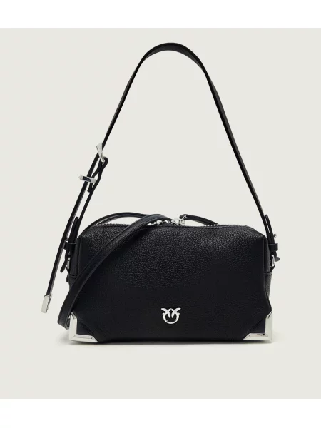Geanta crossbody Pinko din piele negru