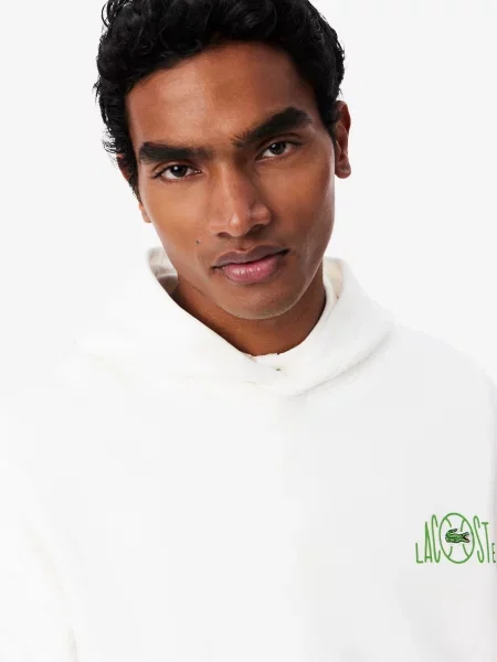 Худи Lacoste белое