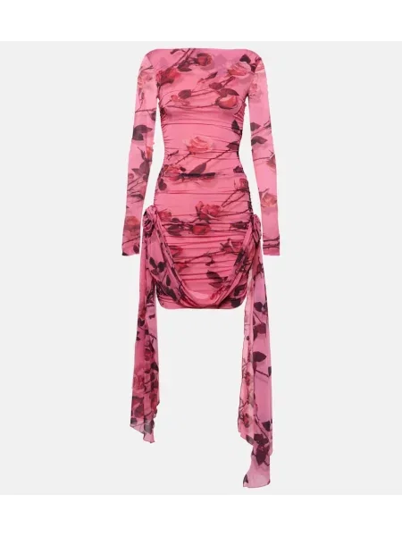 Rochie Blumarine cu imagine din jerseu roșu