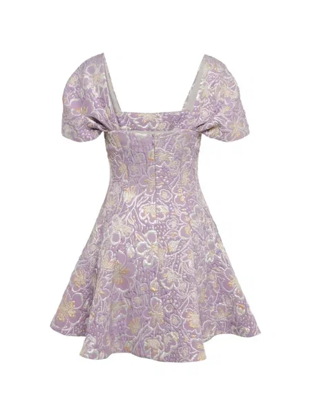 Rochie Rotate Birger Christensen cu model floral din jacard violet