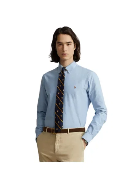Polo Ralph Lauren Koszula Cupdppcs Błękitny Custom Fit niebieska