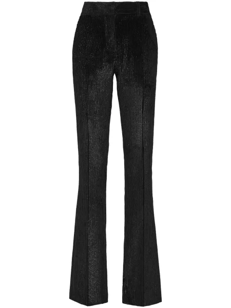 Pantaloni Philipp Plein de catifea cord negru