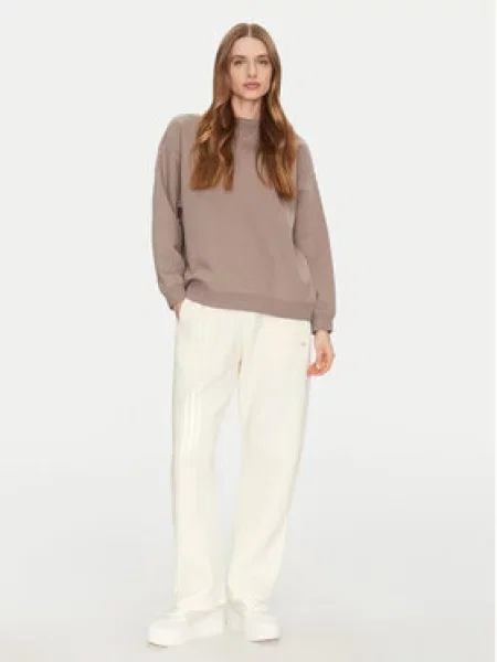 Adidas Teplákové kalhoty Sweat Béžová bílé