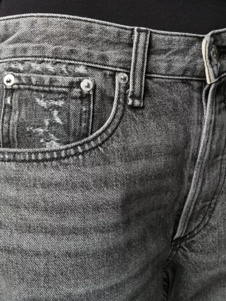 Pantaloni scurți din denim Rag & Bone negru