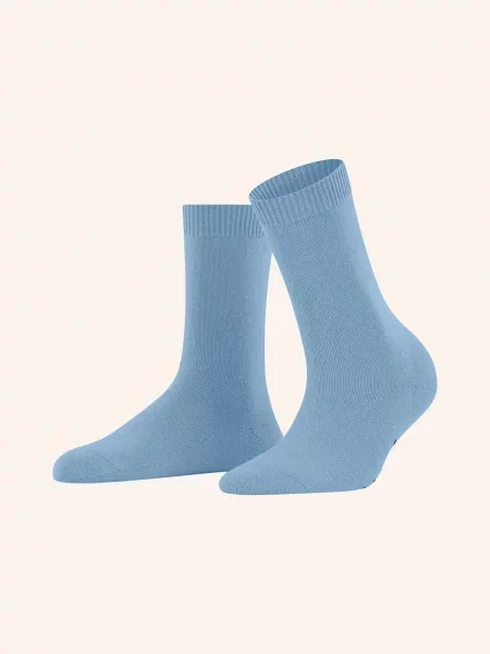 Falke Skarpety Cosy Wool Z Dodatkiem Wełny Merino blau niebieskie