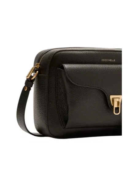 Torebka crossbody Coccinelle skórzana czarna