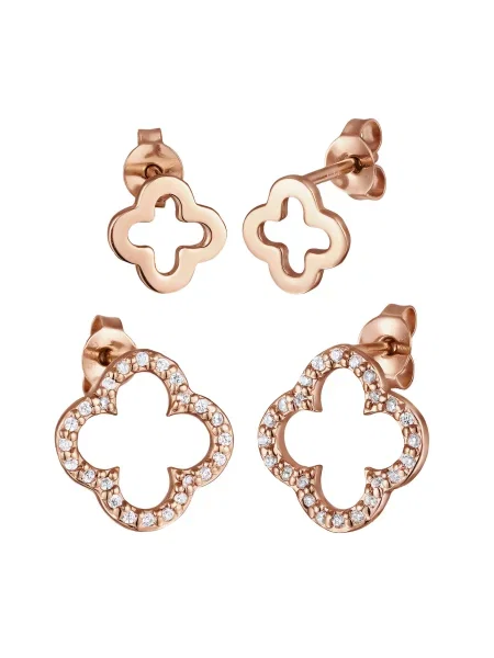 ELLI Uhani rožnato zlata