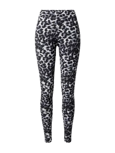 Urban Classics Leggings gri / negru / alb maro