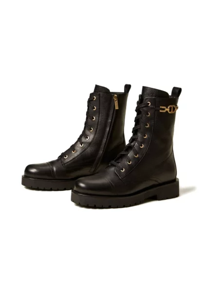 Twinset Buty Kobieta 37 EU Buty z Jedwabiu i Nylonu czarny