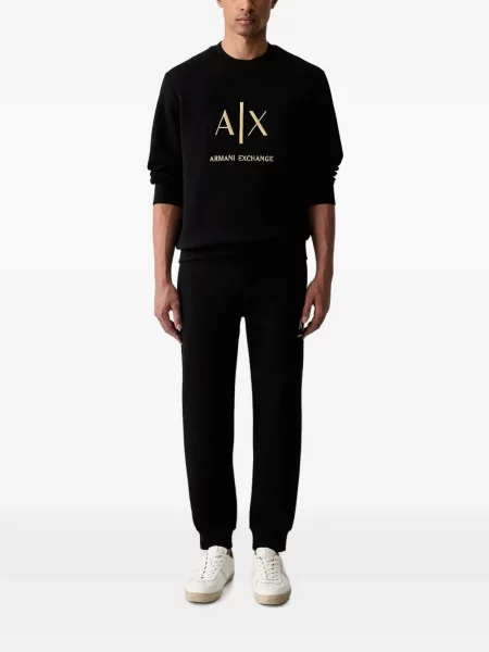 Hanorac Armani Exchange cu autograf negru