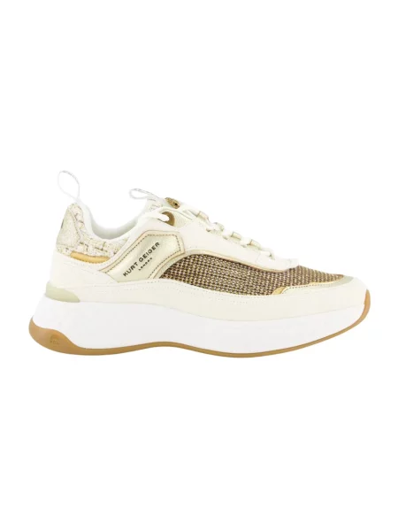 Sneakersy Kurt Geiger skórzane beżowe