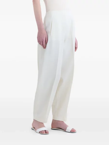 Pantaloni Fforme conici alb