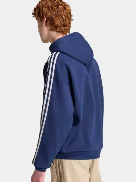 Adidas Originals μπλούζα με κουκούλα ανδρική με Adicolor Classics μπλε