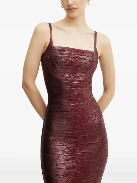 Rochie Hervé Léger de costum roșu