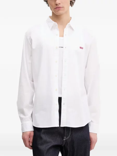 Scurt pantaloni scurți Levi's® cu broderie cu dungi alb