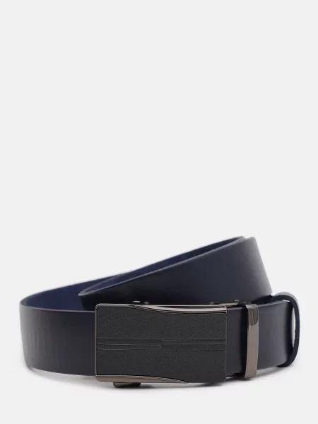 Шкіряний ремінь Borsa Leather з ремінцями синій