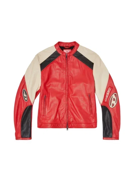 Kurtka bomber Diesel czerwony