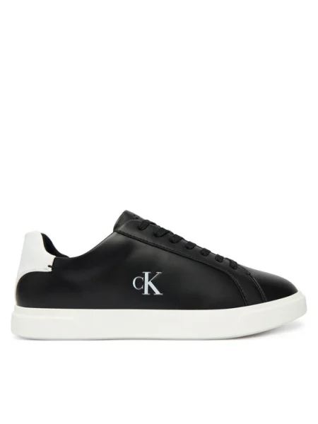 Calvin Klein Сникърси Low Pro Cup Laceup Lth Moire черен