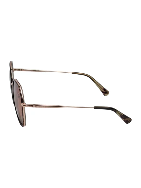 Okulary przeciwsłoneczne Longchamp w geometryczne wzory różowe