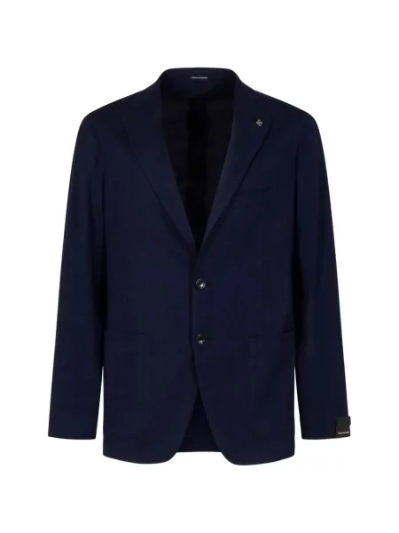 Sacou Tagliatore cu model herringbone albastru