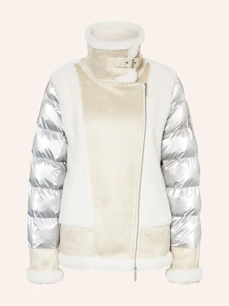 Frieda & Freddies Kurtka Pikowana Fiona Z Pluszowym Materiałem weiss beżowa