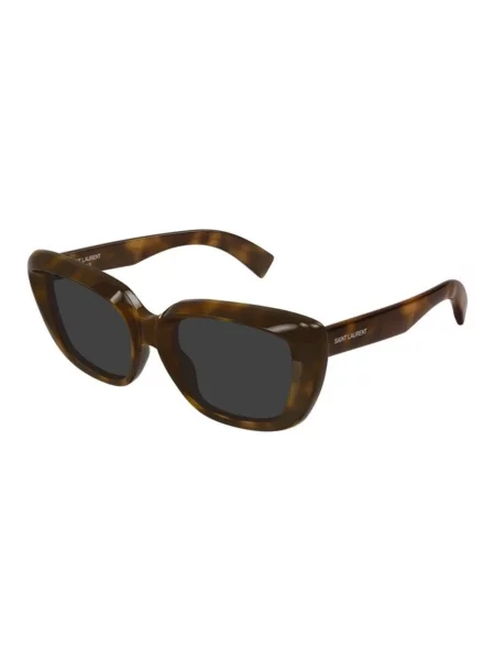 Okulary przeciwsłoneczne Saint Laurent brązowe