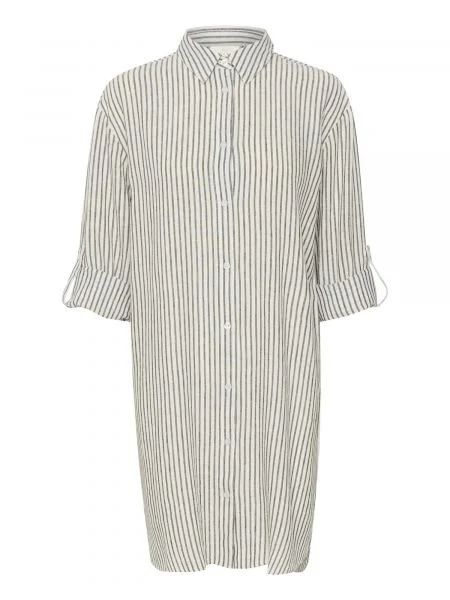 Kaffe Dolga srajca Milia črna bela