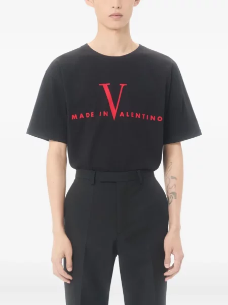 Tricou Valentino Garavani cu imagine negru