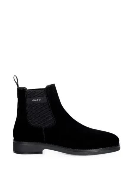 Botine chelsea Gant din piele de căprioară negru
