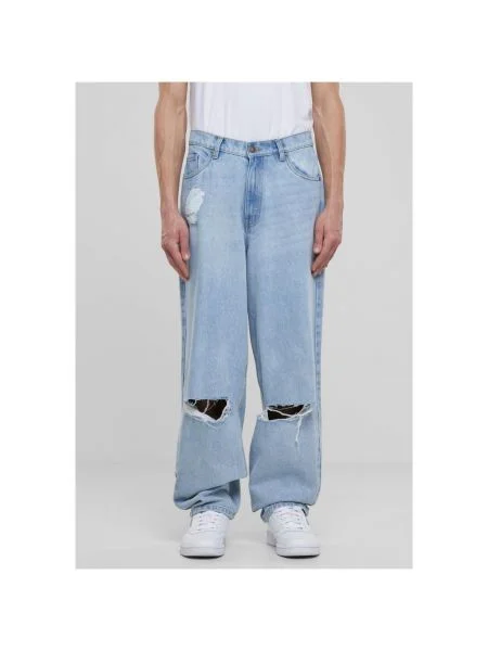 Široke kavbojke Urban Classics modra