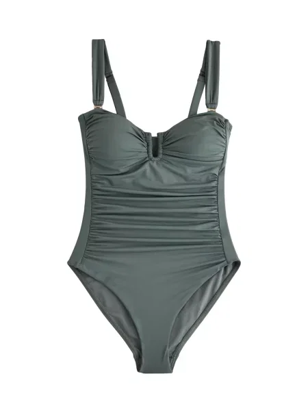 Next Costum de baie întreg kaki