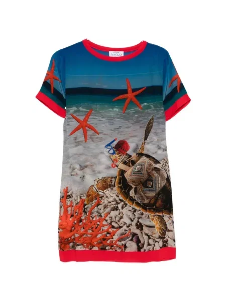 Rochie mini The Artistylist cu imagine albastru