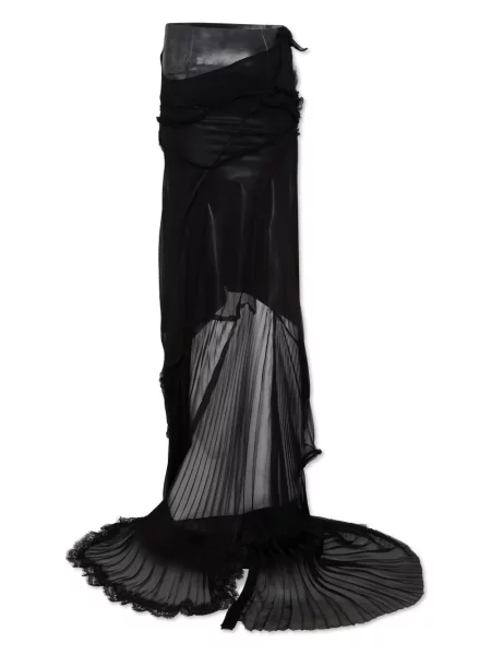 Aszimmetrikus maxi szoknya Dsquared2 fekete