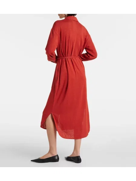 Rochie midi Max Mara de in până la genunchi de costum maro