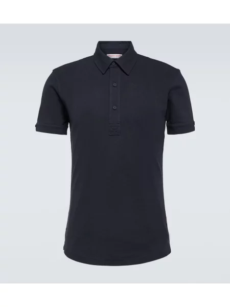 Polo majica Orlebar Brown modra