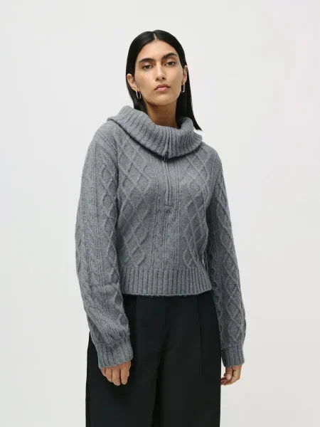 LeGer by Lena Gercke Pulóver Josefina melír szürke