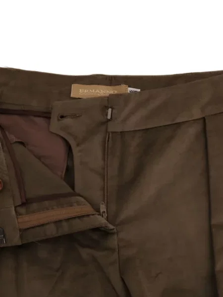 Pantaloni scurți Ermanno Scervino de catifea verde