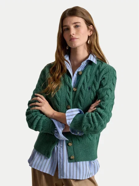 Polo Ralph Lauren Pletena jopica zelena