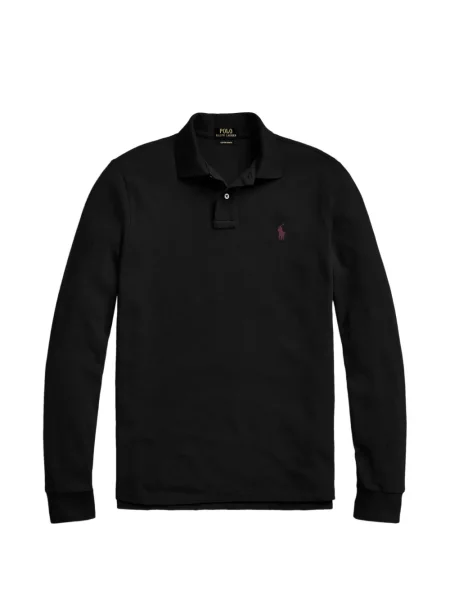 Tricou polo Polo Ralph Lauren cu autograf cu 5 buzunare în carouri gri