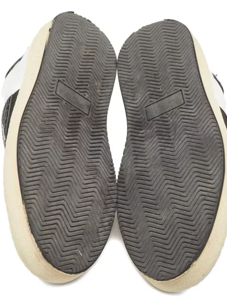 Кожени маратонки Philipp Plein с кристали бяло