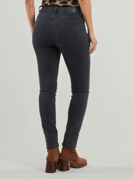 Blugi drepți Levi's® cu talie înaltă negru