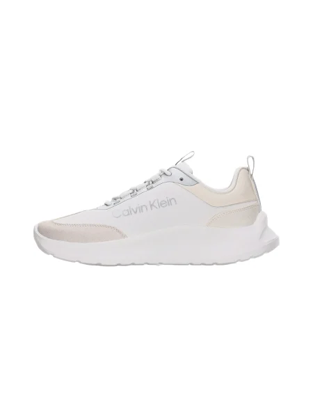 Pantofi Calvin Klein Jeans din piele alb