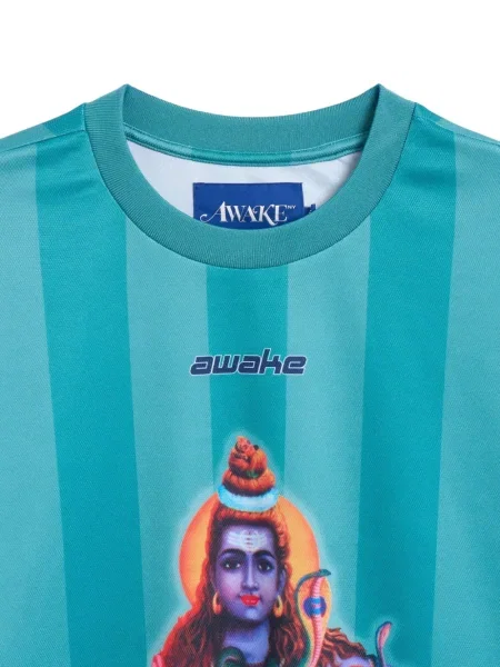Tricou Awake Ny din jerseu albastru