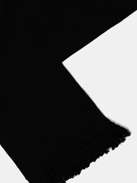 Однотонный шарф Mm6 Maison Margiela черный