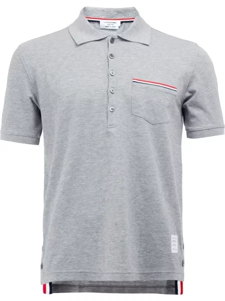 Polo Thom Browne cu dungi gri