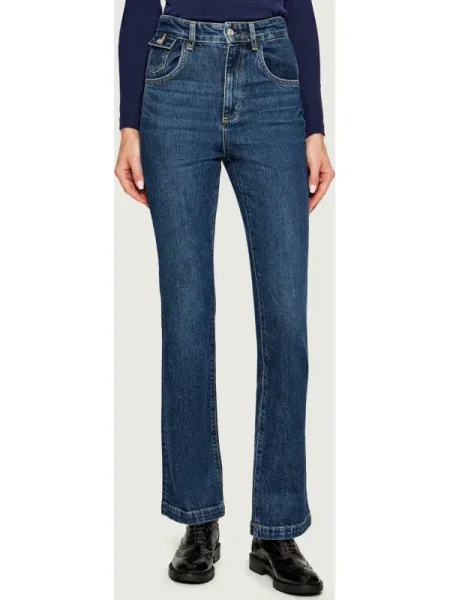 BOSS BLACK Blugi LYRIS | flare fit negru