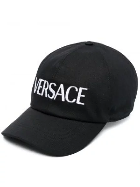 Șapcă Versace cu broderie negru