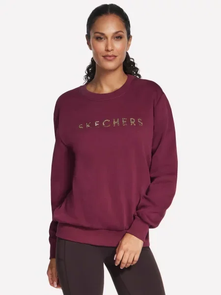 Світшот Skechers SKECHERS BLING CREW бавовна/поліестер